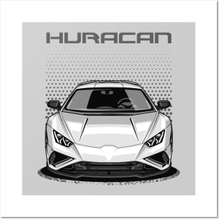 Huracan LP610-4 (Impact White) Posters and Art